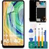 SRJTEK OLED per la Sostituzione dello Schermo LCD di Samsung Galaxy A51 4G per i Kit di Riparazione del digitalizzatore di Tocco del Display di Samsung A515 con Il Telaio (con Figerprint)