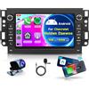 Rimoody 4G+64G Wireless Carplay Android 13 Autoradio 2 Din per Chevrolet Aveo Captiva Epica Holden Daewoo Pontiac 7 Pollici Autoradio con Android Auto GPS Navi WiFi Bluetooth FM/RDS/SWC Telecamera Posteriore