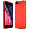 Verco Cover compatibile Apple iPhone 8 Plus Custodia, Silicone Liquido Gel Morbida per Apple iPhone 7 Plus / 8+ Case 5,5 Pollici, Rosso