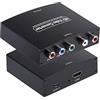 Nicoone YPbPr a HDMI Convertitore Compatibile Componente HDMI Video Adattatore Audio, YPbPr Component + R L a HDMI Converter per DVD Console di Gioco a HDTV Monitor