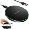 Synclum Caricabatterie Wireless 35W a Induzione Rapida con Cavo USB-C, Compatibile con iPhone 16/15/14/13/12/11 Pro Max Plus, Air Pods 2/3/Pro, Galaxy S25/S24/S23/S22/S21/S20, Pixel, Xiao mi