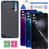 Eonpam Scocca Vetro Posteriore Sostituzione per Huawei Nova 5T Originale Coperchio Copribatteria con Vetro Fotocamera+Ricambio Kit(Nero)