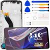 SRJTEK Per Xiaomi Redmi 14C 4G Schermo di Ricambio per Xiaomi Redmi 14C 4G Display LCD 2411DRN47C 2409BRN2CA Digitizer Touch Screen Assembly Kit di Riparazione Con Telaio (Nero, senza impronte digitali)