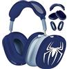 TYSORETY Custodia protettiva 3 in 1 in silicone per cuffie Apple AirPods Max, accessorio protettivo per AirPod Max, fascia per le orecchie, antigraffio e resistente al sudore (ragno blu navy)