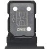 Generico Ricambio Compatibile con OnePlus Nord 3 5G CPH2493 CPH2491 Try tray Vassoio alloggio porta scheda Dual SIM Card Sim 1 + SLOT SIM 2 slitta lettore (NERO)