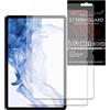 TECHGEAR [2 Pezzi Galaxy Tab S8 Plus 12.4 Proteggi Schermo Opaco (SM-X810 / SM-X816) - Antiriflesso Pellicole Protettive Opaca [Senza Bolle] Designata per Samsung Galaxy Tab S8 Plus 12.4