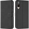 Verco Custodia a libro per HTC Desire 22 Pro, per HTC Desire 22 Pro, con funzione di supporto per carte di credito, colore: nero