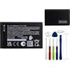 E-yiiviil Batteria di ricambio BL-L5J da 3,7 V/1000 mAh, compatibile con Nokia 105 (2023) TA-1557, con strumenti