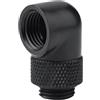 Yosoo Health Gear Adattatore Raccordo 90 pc, Raccordi per raffreddamento ad acqua Connettore a gomito con filettatura G1/4 per raffreddamento ad acqua per PC(Nero)