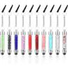 JIEYAO 10pz Mini Penne Stilo Per Telefono Cellulare, Penna Stilo Per Tablet In Cristallo Colorato Penna Touchscreen Corta Con Jack Da 3,5 Mm Portatili Penna Universale Per Cellulare Smartphone