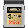 KINGDATA Scheda CFexpress Tipo B 4.0 512GB, fino a 3650MB/s in lettura, Scheda di Memoria CF Compatibile con Fotocamera, per Fotografia Professionale e Video 8K