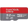 SanDisk Ultra microSDHC 32GB + SD Adapter 120MB/s A1 Class 10 UHS-I - Tablet Packaging