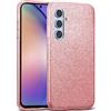 Verco Cover per Samsung Galaxy A14 4G/5G Case, Glitter Motivo Custodia per Samsung A14 Custodia Silicone TPU Cover, Rosa