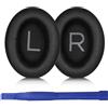 Aiivioll Cuscinetti di ricambio QC45 e cuscinetti per l'archetto compatibili con le cuffie Bose QuietComfort45 SoundTrue SoundLink Around-Ear (Nero)