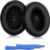 ELZO Cuscinetti Auricolari Di Ricambio Per Bose QuietComfort (QC) Ultra Wireless Cuffie Senza Fili, Pelle Premium più Morbida, Cuscinetti Con Morbida Pelle Proteica, Schiuma ad Alta Densità, Nero