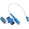 VGOL Cavo Patch In Fibra Ottica LC/UPC-SC/UPC Simplex Monomodale Con Adattatori E Accoppiatori Per Ponticello Ottico 20 Cm