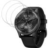 MEMELOKA Vetro Temperato per Garmin Vivomove Trend, 3 Pezzi [Anti-Impronta][Senza Bolle][Facile da installare] Durezza 9H Antigraffio HD Pellicola Protettiva