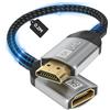 Nersligek Cavo Prolunga HDMI 8K 0.2M, Cavo Estensione HDMI 2.1 Maschio-Femmina 48Gbps Ultra Alta Velocità UHD HDR ARC 3D Compatibile con TV Stick Roku Blu-Ray Xbox PS5 PS4 HDTV Laptop