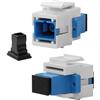 QIANRENON SC Fibra Ottica Keystone Modulo Adattatore Femmina a Femmina Accoppiatore Cavo Presa da Parete Connettore per Pannello Patch Wall