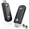 TIMBOOTECH Trasmettitore e ricevitore HDMI wireless, decodifica 4K, 5G Plug and Play, 165 piedi/50 m, 1080P, HDMI wireless riproduce video/audio/file da laptop, PC, fotocamera a HDTV, proiettore, monitor (Nero)