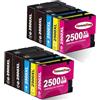 HenceBuy PGI-2500XL Compatibili per Canon PGI 2500 XL 2500XL Multipack Cartucce d'inchiostro per Canon Maxify MB5150 MB5450 MB5050 MB5100 MB5300 MB5455 iB4050 iB4150 (4BK/2C/2M/2Y, 10 Pack)