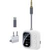Evodiger Ricevitore Trasmettitori Bluetooth con aptX Adaptive, Adattatore Audio Wireless che Supporta 2 Cuffie Wireless, 20 ore di Riproduzione, Adattatore Audio Bluetooth da 3,5 mm per Aerei, Viaggi, TV, Auto