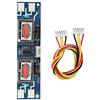 ASHATA Scheda Inverter CCFL a 4 Porte ad Alta Pressione per Scheda LCD 10-26 con retroilluminazione 10-28V Scheda a 6 Pin