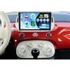 Zomolither 4+128G Android 15 Autoradio con Wireless Carplay & Android Auto per Fiat 500 2007-2015, 9'' Incell Touchscreen Mirror Link + EQ + GPS + WiFi + Bluetooth + RDS + AHD Retrocamera + SWC + MIC