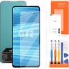 AGCUT Display LCD per Realme GT2 5G Schermo di Ricambio per Oppo Realme GT2 5G RMX3310 RMX3312 RMX3311 6,62 Pollici LCD Touch Screen Touch Screen Assembly con Strumenti (Nero, senza impronta)