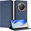 MOJIA Cover per Honor Magic7 Lite (Magic 7 Lite), [Forte Chiusura Magnetica] Case Portafoglio in Pelle PU Premium, Custodia a Libro per Telefono con Porta Carte. Blue