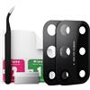 Eonpam Vetro Fotocamera 2 Pezzi per OnePlus 8T KB2000/2001/2003/2005 | Qualità originale lente fotocamera lente posteriore ricambio HD camera glass con kit riparazione.