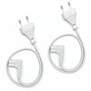 Brighton Vebner - 2 cavi di alimentazione compatibili con Sonos Play One, Sonos Play-1 e Sonos One SL. Compatibili con Sonos Play One Cavo (0.5 Metri, Bianco)