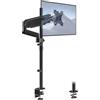 PUTORSEN Supporto monitor scrivania Schermo PC 17-32", Super alto Braccio per Monitor Singolo 2 Opzioni di Montaggio, capacità di Peso Fino a 9 kg,VESA 75/100 mm
