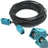Adapter Universe RG174, adattatore universale per antenna con cavo da 6 m, da Fakra femmina a Fakra femmina, cavo antenna Z, universale per auto