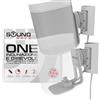 Sound bass ONE, Staffa per Montaggio a Parete, Inclinabile e Girevole, Bianco, Doppio, Compatibile con ONE, ONE Gen 2, ONE SL & Play:1, Installazione Semplice, Include Kit di Montaggio