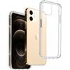 REY Cover in Gel TPU Anti-Shock per iPhone 12 (6,1), Morbido Silicone Custodie Protettivo Case, Camera Rinforzata, Anti-Scratch, Protettiva Sottile Back Cover