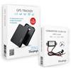 Beepings - Pack Tracker GPS ZEN L + Convertitore - Anti-Jamming - 1 Anno di Abbonamento Incluso - Autonomia Illimitata - Geolocalizzazione in tutta Europa - Auto, Moto, Scooter
