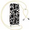 Yirlbey Cover con Cordino per iPhone 11 6,1 Disegno Sorriso Divertente Custodia Aesthetic Disegni con Laccio Tracolla Corda Collana per Cellulare, Antiurto Ultra Sottile Morbido Silicone Donna Case