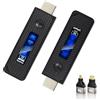 Zecamin Trasmettitore e ricevitore HDMI wireless, extender HDMI aggiornato 2025 60M, decodifica 4K ingresso 1080P uscita, Plug&Play HDM I wireless portatile per video e audio su monitor da PC/Laptop/TVBox