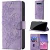 CaseGla Cover per Samsung Galaxy S10 6,1 Pollici, Viola | Blocco RFID, Portafoglio Pelle PU, Flip Libro, Porta Carte, Magnetica Libretto, Antiurto Protezione Completa