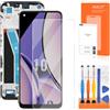 AGCUT Schermo LCD per Realme 10 4G RMX3630 Sostituzione dello Schermo per Oppo Realme 10 4G LCD Display Incell di Vetro Touch Screen Digitalizer Assembly con Strumenti (6,4, Nero con Cornice)