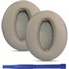 umvowuxa Cuscinetti auricolari di ricambio per Sennheiser HD 4.50BT HD 4.50BTNC HD 4.40BT HD 4.50SE HD 4.30G HD 4.20S HD 450BT HD 458BT HD 450 HD 400S HD 350BT HD300 HD4.50 pelle proteica (champagne)