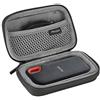 ProCase Custodia Rigida per SanDisk Extreme SSD Portatile 500GB/ 1TB/250GB/2TB, Custodia da Viaggio per SanDisk Extreme SSD Portatile -Nero