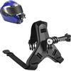 PULUZ Supporto per sottogola per casco da moto, compatibile con GoPro HERO 13 12 11 10, morsetto universale per staffa di supporto, supporto per fotocamera per Insta360 X5 X4 X3/DJI 360 Action Cam