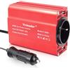 Yinleader 200W Inverter da Auto 12V a 220V con 2 Porte USB, Invertitore di Potenza per Carica Phone Tablet - Auto/Camper/Barca