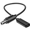 YACSEJAO USB C a DC adattatore, USB tipo C femmina a 20 V DC 7,4 x 5,0 mm cavo di alimentazione portatile di estensione cavo di ricarica (20cm / 0,65ft)