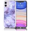 Verco Cover per iPhone 11, Custodia Morbida Silicone per Apple iPhone 11 Cover con Motivo, Marmo