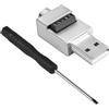 QIANRENON Adattatore USB 2.0 senza saldature, custodia in metallo, da USB 2.0 maschio a 5 pin, connettore dati da 480 Mbps, terminale a vite USB, spina 5V/2A, ricarica 5V/2A, per riparazione USB o fai