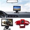 Dynavsal Visione Notturna IR Luce del freno Telecamera Posteriore + Monitor per Auto da 7 pollici TFT LCD, HD Telecamera Retromarcia Sostituzione per Opel Vivaro surf Concept/Renault Trafic/Fiat Talento