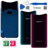 Eonpam Scocca Vetro Posteriore per Oppo Find X Rosso